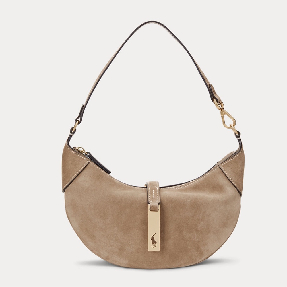 Polo Ralph Lauren Polo ID Suede Mini Shoulder Bag